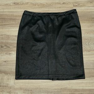 Jones New York Faux Suede/Leather skirt
